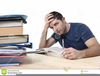 Stressed Student Clipart Image