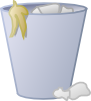 Full Trash Can Clip Art