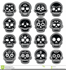 Dia De Los Muertos Skull Clipart Image