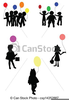 Free Clipart Silhouettes Of Children Image