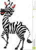 Free Baby Zebra Clipart Image