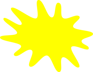 Yellow Paint Splat Clip Art