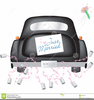 Just Married Car Clipart Image