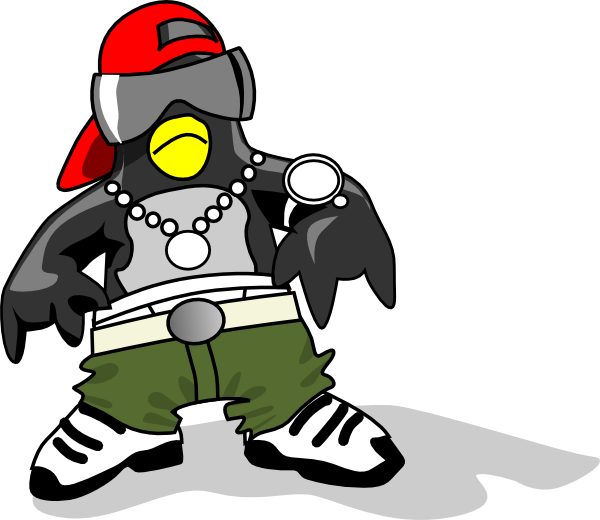 Hiphop Tux clip art