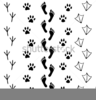 Animal Footprints Clipart Image