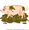 Messy Pigs Clipart Image