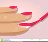 Getting Nails Done Clipart Image