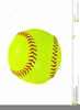 Clipart Of A Yellow Softball Image