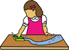 Cleaning Tables Clipart Image