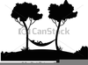 Clipart Of Silhouette Trees Image