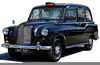 London Black Cab Clipart Image