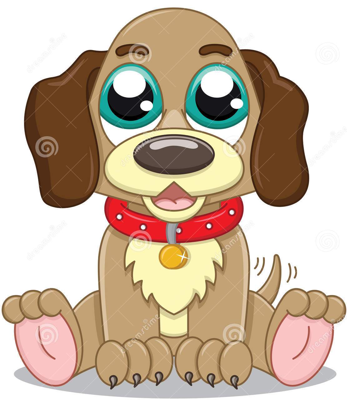 Cute Cartoon Puppy | Free Images at Clker.com - vector clip art online