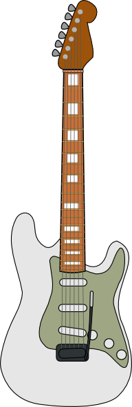 Fender Stratocaster Guitar Clip Art at Clker.com - vector clip art