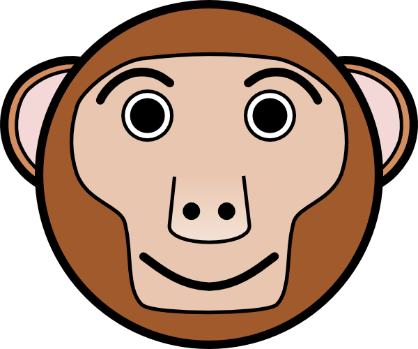 monkey head clip art - photo #8