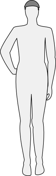 Male Body Silhouette Front Clip Art at  - vector clip art