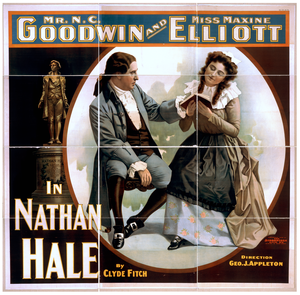 Mr. N.c. Goodwin And Miss Maxine Elliott In Nathan Hale By Clyde Fitch. Image