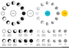 Lunar Phases Clipart Image