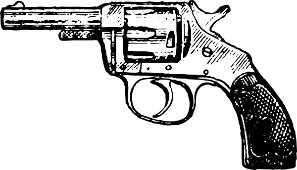 pistol tattoos. Revolver