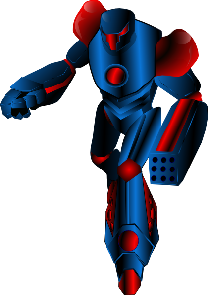 Mechanical Warrior Transformer Clip Art at Clker.com - vector clip art
