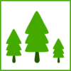 Green Trees Icon Clip Art