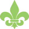 Green Fleur De Lis Clip Art