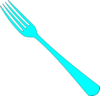 Blue Fork Clip Art