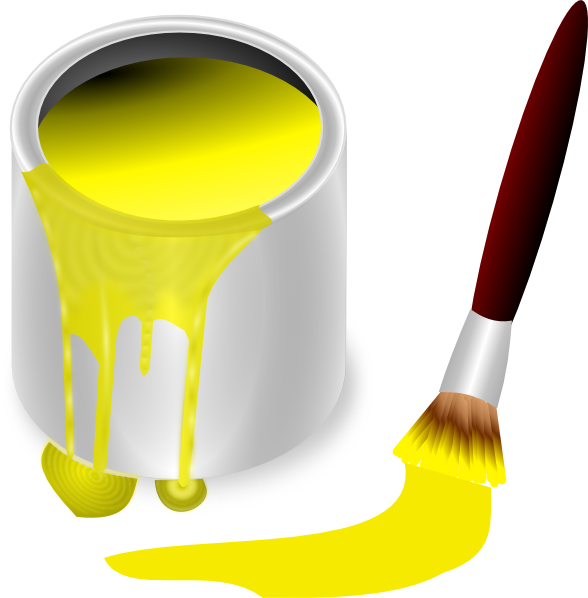 clipart paint can and brush - photo #31