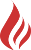 Red Flame Logo Clip Art