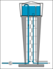 Water Tower With Generator Clip Art
