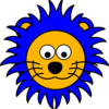 Cartoon Lion Face  Clip Art