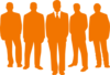 Men In Orange Clip Art