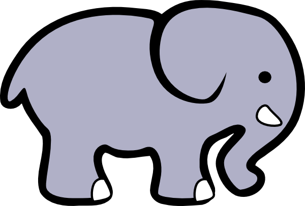 free white elephant clipart - photo #35