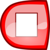 Red Stop Button Clip Art