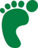 Green Footprint Clip Art