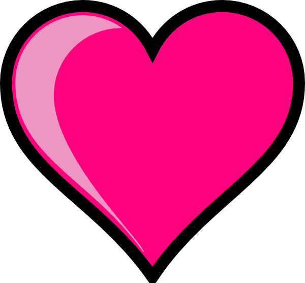 Heart clipart pink