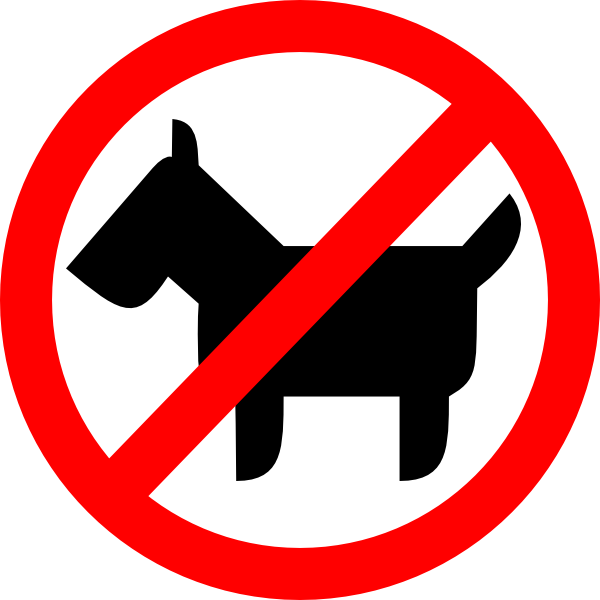 free clipart no dogs allowed - photo #10