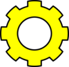 Yellow Gear Clip Art
