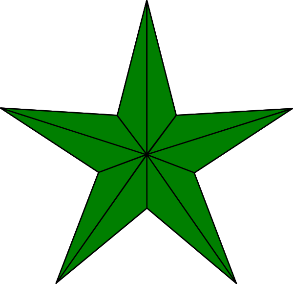 clipart green star - photo #28