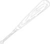 White Baseball Bat Clip Art