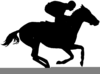 Horse Races Clipart Image