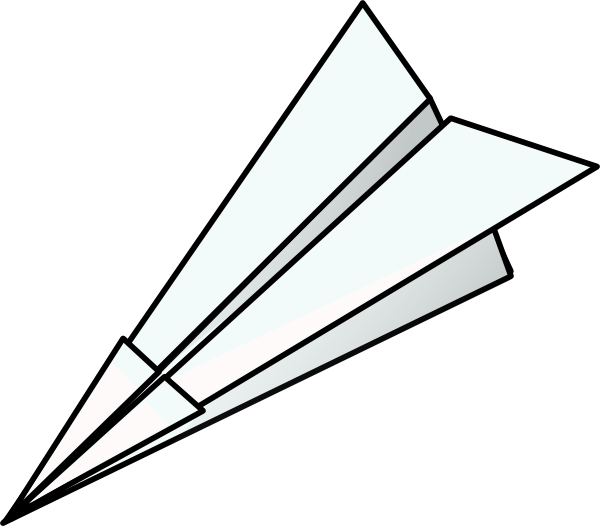 free paper airplane clipart - photo #1