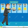 Weather Reporter Clipart Image