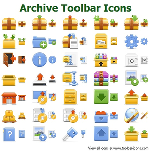 Archive Toolbar Icons Image
