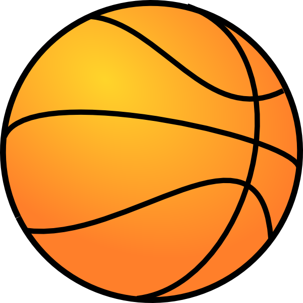 clipart of a basketball - photo #12