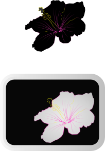 Hibiscus 2 Clip Art