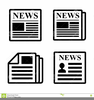 Newspaper Background Clipart Image