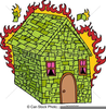 Burning Building Clipart Image