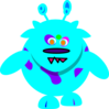 Blue Monster Clip Art