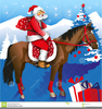 Horse Christmas Clipart Image