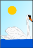 Swimming Swan Clip Art